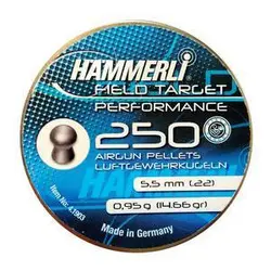 خرید ساچمه تفنگ بادی همرلی فیلدتارگت پرفورمنس 5.5|250|14.66 | Hammerli Field Target Performance | ایرگان کالا