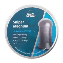 خرید ساچمه تفنگ بادی اچ اند ان اسنایپر مگنوم 5.5|250|17.90 | H&N Sniper Magnum | ایرگان کالا