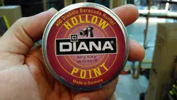 ساچمه تفنگ بادی دیانا هالوپوینت 4.5|400|10.36 | Diana Hollow Point Pellets