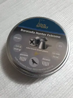 خرید ساچمه باراکودا هانتر اکستریم کالیبر 5.5 بسته 5 عددی | ایرگان کالا