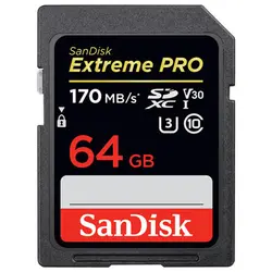 کارت حافظه Sandisk SD 64 GB 170 MB/S 633X