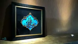 قاب معرق طرح فیروزه علی ولی الله 1