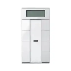 کليد هوشمند 8پل ترموستاتیک مجهز به گیرنده IR سيستم M سفید Schneider اشنایدر MTN6214-0319