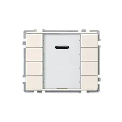 کليد هوشمند 8پل مجهز به گیرنده IR سيستم D کرم Schneider اشنایدر MTN628444 - الرت ایران | فروشگاه دوربین مداربسته و دزدگیر اماکن