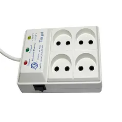 محافظ ولتاژ و چند راهی برق تک گل مدل Electronic 4 Sochets - الرت ایران | فروشگاه دوربین مداربسته و دزدگیر اماکن