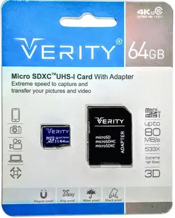 مموری وریتی 64 گیگ-4k