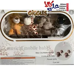 آویز تخت کودک پلیشی گیگلس طرح حیوانات جنگل GiGGLES DO64
