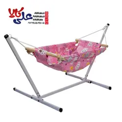 گهواره سنتی نی نی مون مدل دل آرام طرح لاوین