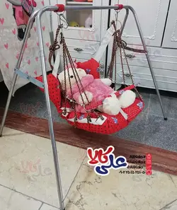 تاب ریلکسی پارچه ای به همراه پایه فلزی