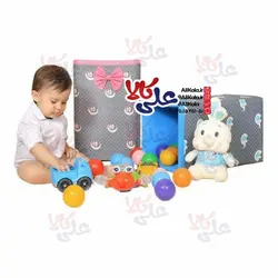 سبد اسباب بازی و لباس کودک پارچه ای طرح جغد Bliss Baby