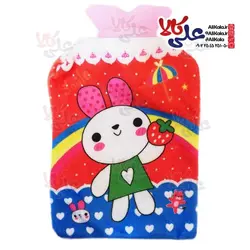 کیسه آب گرم کاور مخمل چاپی سایز کوچک AK03