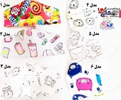 ماسک تنفسی کودک سه لایه پزشکی قابل شستشوی کد AK02