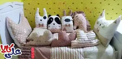 سرویس روتختی نوزادی ۱۲ تکه گارددار عروسکی کد 02
