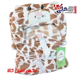 پتوی کلاهدار عروسکی طرح گاو