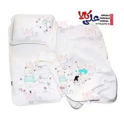 سرویس خواب 3 تکه نوزادی طرح خرس و ماشین Hi Baby کد03