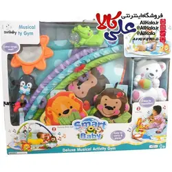 تشک بازی و پلی گیم نوزاد اسمارت بیبی مدل خرس سفید