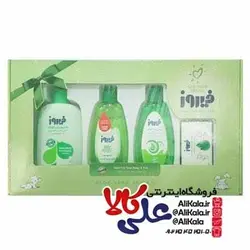 ست جعبه هدیه محصولات بهداشتی کودک فیروز عصاره آلوئه ورا