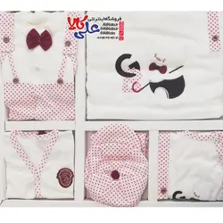 ست لباس 10 تکه الیزابت طرح خرس و عصا GB کد AK11