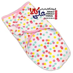 قنداق چسبی نوزاد کارامل طرح دخترانه