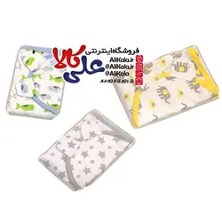 قنداق چسبی نوزاد کارامل طرح پسرانه