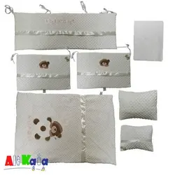سرویس روتختی 7 تیکه مخمل پگاسوس طرح تدی LitelGift کد 01