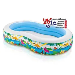 استخر بادی اینتکس مدل لوبیا طرح ساحل 56490 Intex
