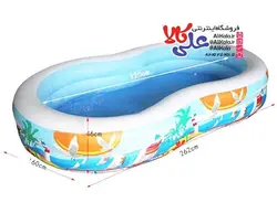 استخر بادی اینتکس مدل لوبیا طرح ساحل 56490 Intex