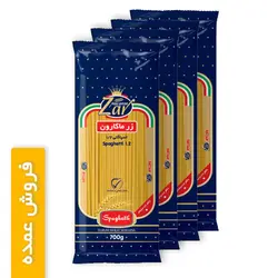 ماکارونی اسپاگتی قطر 1.2 زر ماکارون - 700 گرم | 4 بسته