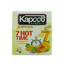 کاندوم کاپوت مدل 7Hot Time بسته 3 عددی