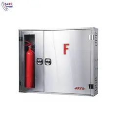 جعبه آتش نشانی دو قلو استیل 75*95