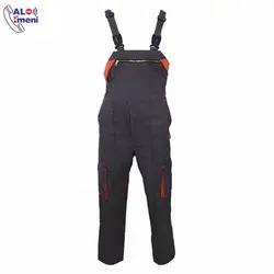 لباس کار دوبنده طوسی نارنجی | لباس دو بنده