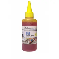 جوهر 100ml اسکای زرد اچ پی Sky 100ml ink yellow HP