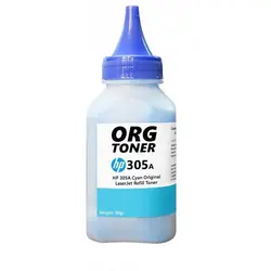 تونر شارژ 90g کارتریج اچ پی 305A آبی Toner HP 305A Cartridge cyan