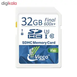 کارت حافظه SDHC ویکومن مدل Extra 600X کلاس 10استاندارد UHS-I سرعت 90MB/S ظرفیت 32 گیگابایت