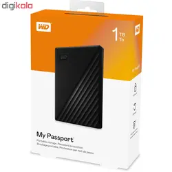 هارد اکسترنال وسترن دیجیتال مدل My Passport WDBYvg0010BBK-WESN ظرفیت 1 ترابایت