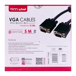 کابل VGA تسکو مدل TC 586 طول ۵ متر
