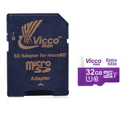 کارت حافظه microSDHC ویکومن مدل 533X کلاس 10 استاندارد UHS-I U1 سرعت 80MBps ظرفیت 32 گیگابایت