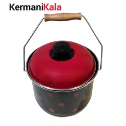 سطل روغن و شیر لعابی طرح توپی