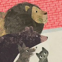 موش کوچولو و دیوار قرمز