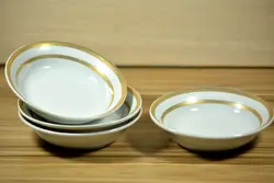 کاسه 140 چینی مقصود طرح ورسای طلایی ـ پیاله ماست (6 عددی)