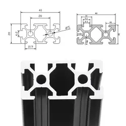 مجموعه پروفیل های آلومینیومی پرینتر سه بعدی آلفا20