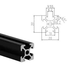 مجموعه پروفیل های آلومینیومی پرینتر سه بعدی آلفا20