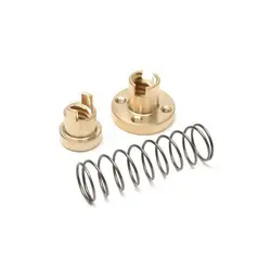 مهره لید اسکرو فنر دار T8 گام 8 میلیمتر