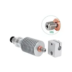 پیچ اکسترودر سوراخ دار  Bi Metal E3D V6 دما بالا