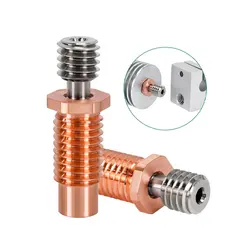 پیچ اکسترودر سوراخ دار  Bi Metal E3D V6 دما بالا