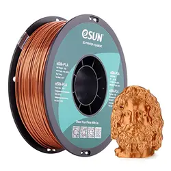 فیلامنت پرینتر سه بعدی PLA ابریشمی ایسان رنگ مسی  eSUN e-silk filament