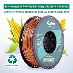 فیلامنت پرینتر سه بعدی PLA ابریشمی ایسان رنگ مسی  eSUN e-silk filament