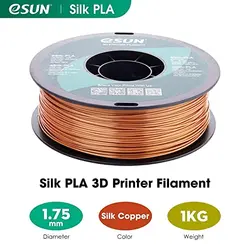 فیلامنت پرینتر سه بعدی PLA ابریشمی ایسان رنگ مسی  eSUN e-silk filament