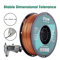 فیلامنت پرینتر سه بعدی PLA ابریشمی ایسان رنگ مسی  eSUN e-silk filament