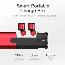 هندزفری بلوتوثی دوتایی و پاور بانک اوی مدل T8